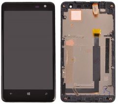 Nokia Lumia 625 LCD Black With Frame OEM - 5508020323145