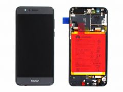 Official Honor 8 Midnight Black LCD Screen & Digitizer with Battery - 02350VAS