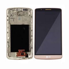 LG G3 D855 LCD Gold With Frame OEM - 402025647