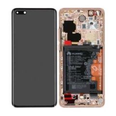 Genuine Huawei P40 Complete Blush Gold lcd and touchpad with frame and fingerprint - Part no: 02353MFV