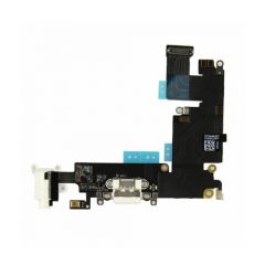 iPhone 6 Plus Dock Charging Port Headphone Jack And Microphone Flex White OEM - 5501200754327