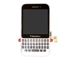 Blackberry Q5 LCD White With Frame OEM - 5514000612345