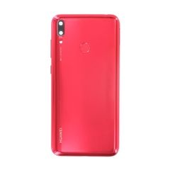 Genuine Huawei Y7 2019 (DUB-L21) - Battery Cover + Fingerprint Sensor Coral Red - 02352KKL