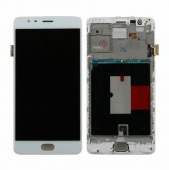 One Plus 3T LCD Assembly White OEM - 5516001223570