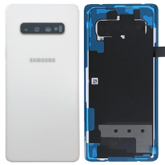 Genuine Samsung Galaxy S10 Plus (G975F) Battery Back Cover Ceramic White - Part no: GH82-18867B