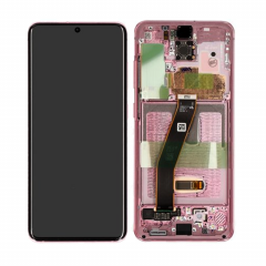 Official Samsung Galaxy S20 SM-G980, S20 5G SM-G981 Pink LCD Screen & Digitizer - GH82-22131C GH82-22123C