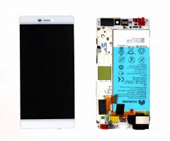 Genuine Huawei P8 GRA-L09 White LCD Screen & Battery - 02350GRS