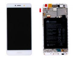 Genuine Huawei Y7 2017 White LCD Screen & Battery with Battery - 02351GJV