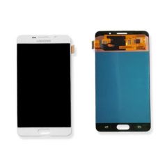 Genuine Samsung SM-A710 Galaxy A7 Complete Lcd with Digitizer Assembly in White - GH97-18229C